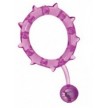Кольцо с 2 утяжеляющими шариками фиолетовое Ball Banger Cock Ring