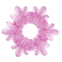 Кольцо эрекционное Ice Flower розовое