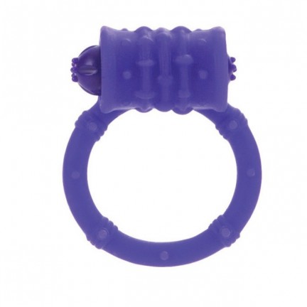 Стимулирующее кольцо с вибро-моторчиком фиолетовое Posh
