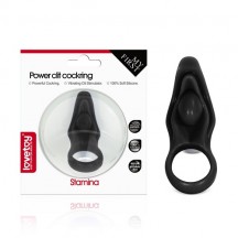 Виброкольцо Power Clit Silicone Cockring черное