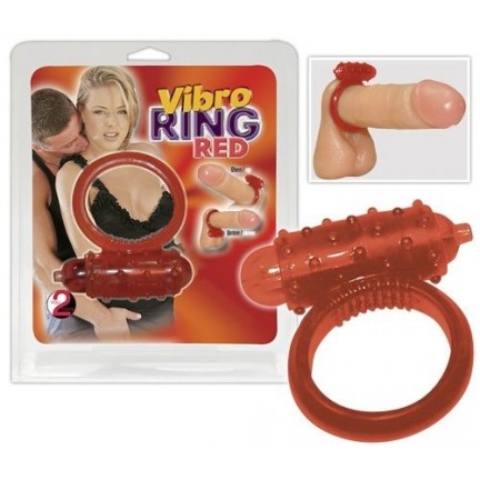 Виброкольцо Vibro Ring красное