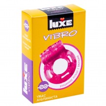 Виброкольцо с презервативом Luxe Vibro Ужас Альпиниста