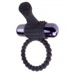 Эрекционное кольцо с вибрацией Fantasy C-Ringz Vibrating Silicone Super Ring черного цвета