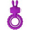 Эрекционное виброкольцо Jos Good Bunny фиолетового цвета