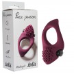 Эрекционное виброкольцо с клиторальным стимулятором Pure Passion Midnight бордовое