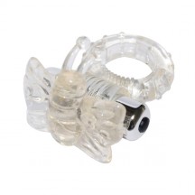 Виброкольцо прозрачный 7 speed Butterfly Cock Ring