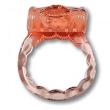 Эрекционное кольцо Luxe Поцелуй стриптизерши и презерватив в подарок