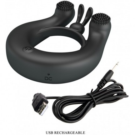 Перезаряжаемое эрекционное вибро-кольцо Vibrant Penis Ring Dahlia