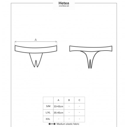 Пикантный красный комплект Hetea S/M