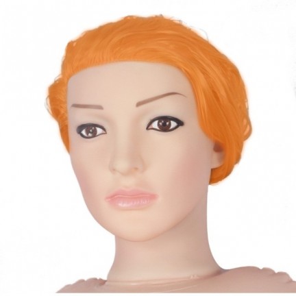 Кукла для секса с вибрацией рыжая 3D Face Love Doll