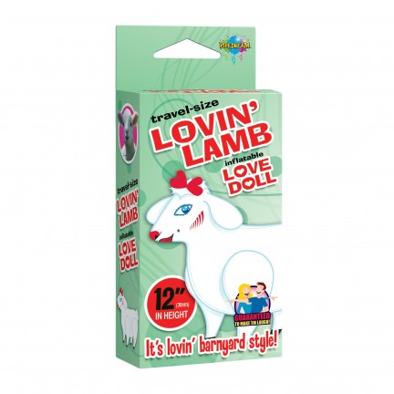 Мини-кукла овечка Travel Size Lovin Lamb Blow Up Doll