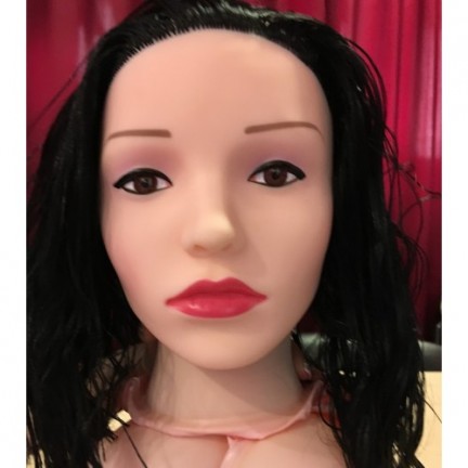 Кукла для секса с вибрацией брюнетка 3D Face Love Doll