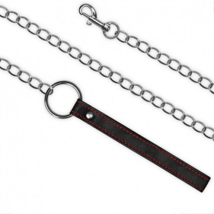 Ошейник с поводком Bondage Fetish Pleasure collar