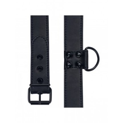 Ошейник с поводком на цепи Bondage Fetish Black Matt Collar With Leash