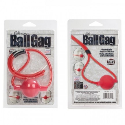 Кляп из силикона красный Ballgag