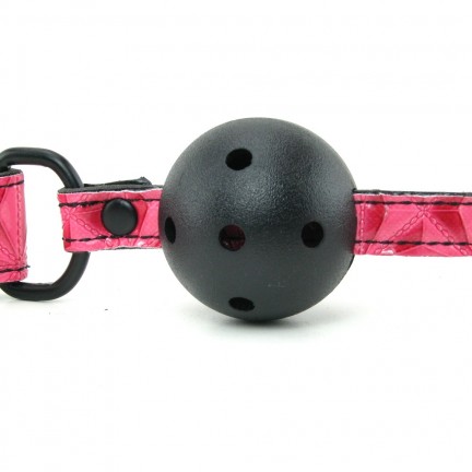 Дизайнерский дышащий розовый кляп Luxury Fetish Ballgag Дизайнерский дышащий розовый кляп Luxury Fetish Ballgag