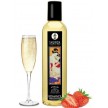 Возбуждающее массажное масло Shunga Romance Sparkling клубника с шампанским 250 мл