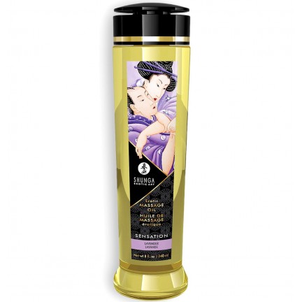 Массажное масло Shunga Erotic Sensation с ароматом лаванды 240 мл