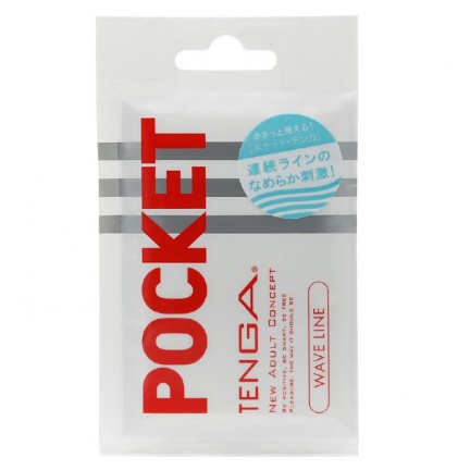 Карманный мастурбатор Tenga Pocket - Wave Line