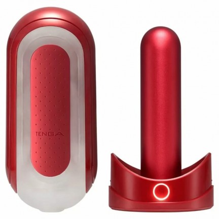 Мастурбатор с подогревом Tenga Flip Zero Red Warming