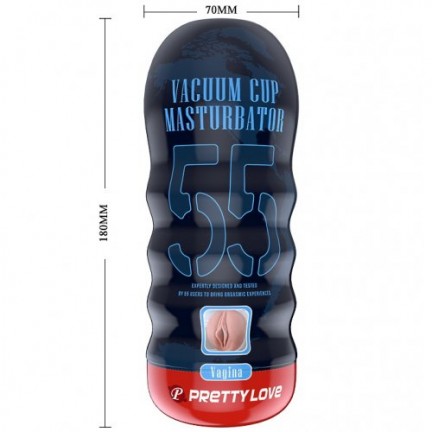 Мастурбатор-вагина в колбе Pretty Love Vacuum Cup