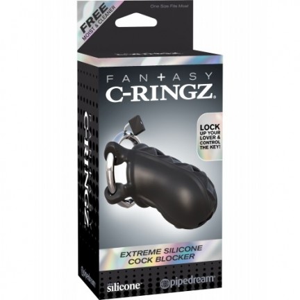 Мужской пояс верности Fantasy C-Ringz Extreme Silicone Cock Blocker