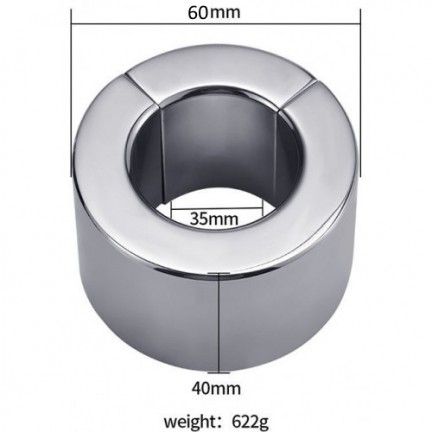 Стальной утяжелитель на магнитах для мошонки 622 гр