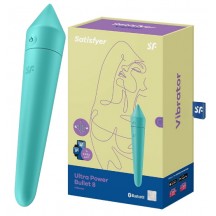 Универсальный смарт-стимулятор Satisfyer Ultra Power Bullet 8 бирюзовый