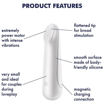 Мини вибратор Satisfyer Ultra Power Bullet 3 белый