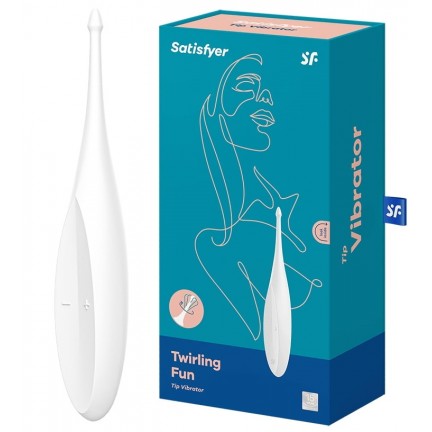 Точечный вибростимулятор Satisfyer Twirling Fun белый