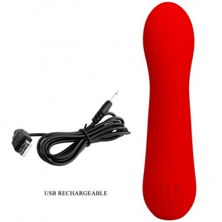 Перезаряжаемый мини-вибратор Pretty Love Faun красный