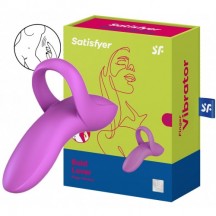 Универсальный вибромассажер на палец Satisfyer Bold Lover фиолетовый