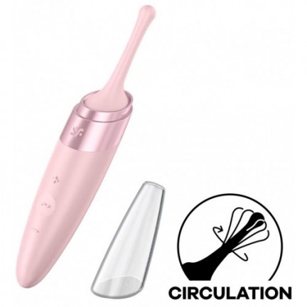 Точечный стимулятор с вибрацией Satisfyer Twirling Delight розовый