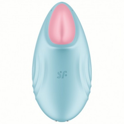 Перезаряжаемый смарт-стимулятор с вибрацией Satisfyer Tropical Tip Blue