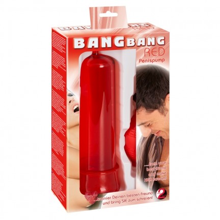 Помпа для пениса Bang Bang red