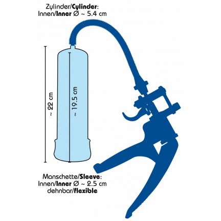 Вакуумная помпа для пениса Bang Bang Blue