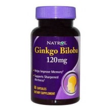 Бад для мужчин Natrol Ginkgo Biloba 120 мг 60 капсул