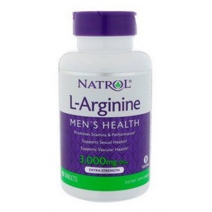 Бад для мужчин Natrol L-Arginine 3000 mg 90 таблеток