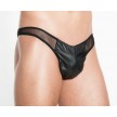Стринги мужские Armand из экокожи черные S/M