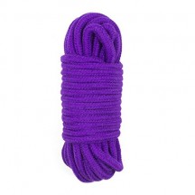 Фиолетовая веревка для бондажа Fetish Bondage Rope 10 м