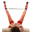 Бондажная распорка Adjustable Spreader Bar Silver