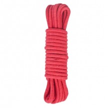 Красная хлопковая веревка 15 м для бондажа