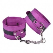 Пурпурные наручники с карабином