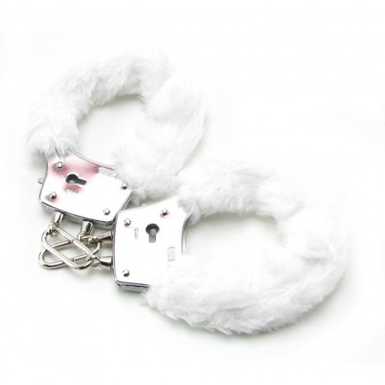 Наручники с мехом FF Beginner s Furry Cuffs-White