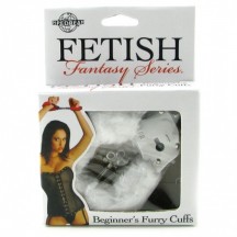 Наручники с мехом FF Beginner s Furry Cuffs-White