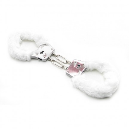 Наручники с мехом FF Beginner s Furry Cuffs-White