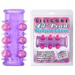 Открытая насадка на пенис Silicone Lil Pearl Pleasure Sleeve Purple
