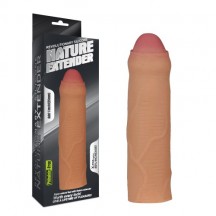 Удлиняющая закрытая насадка телесная Revolutionary Silicone Nature Extender-Uncircumcised + 4 см