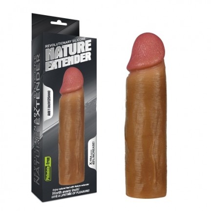 Удлиняющая насадка мулат Revolutionary Silicone Nature Extender-Uncircumcised + 4 см