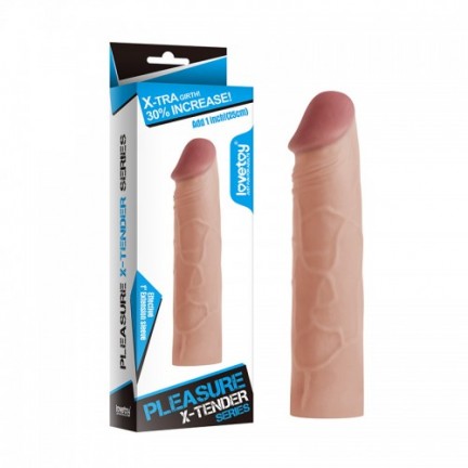 Насадка на пенис телесная Super-Realistic Penis Extension Sleeve